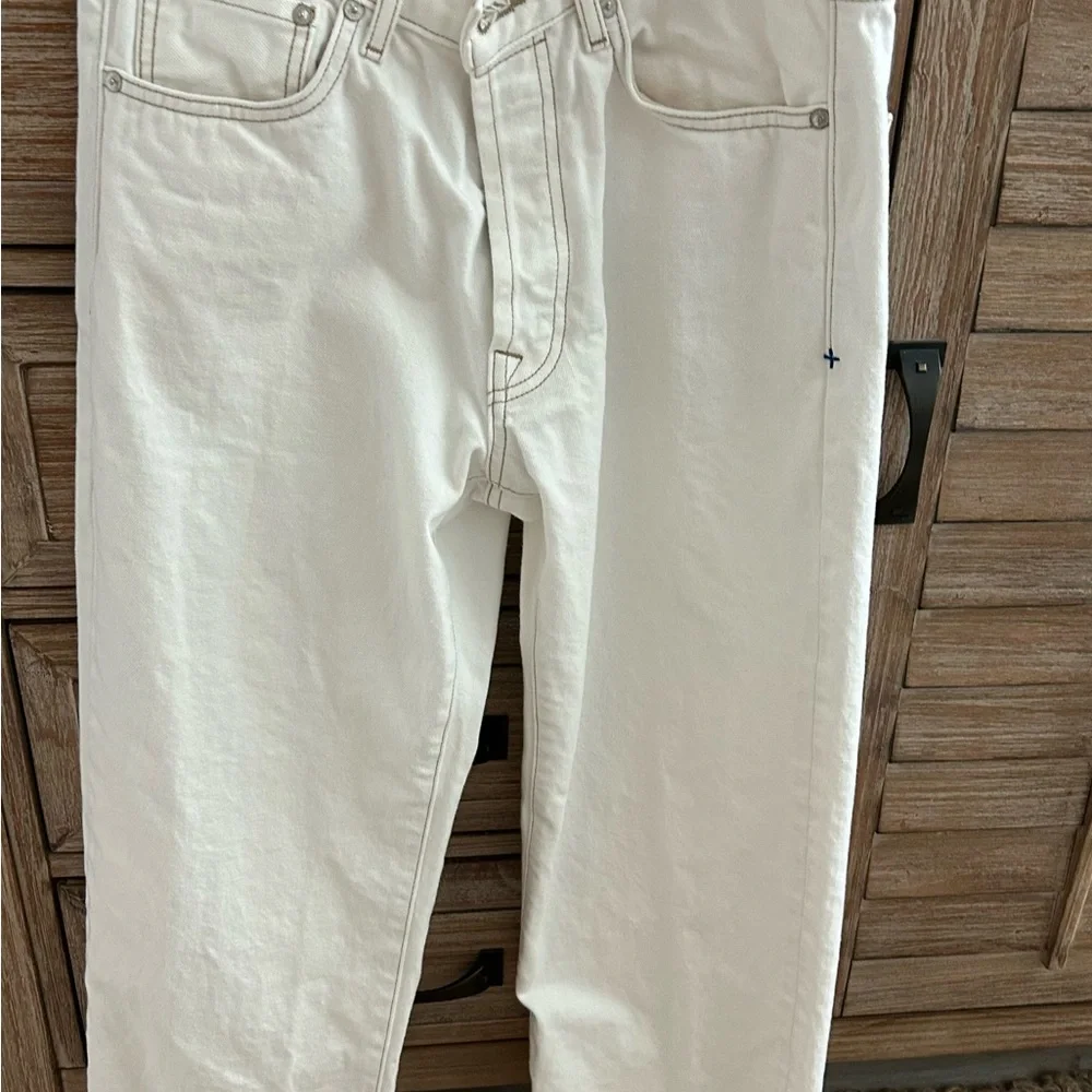 Brand New Imogene + Willie Edie Cream Selvage Denim, fits like size 26/27 - Picture 3 of 12